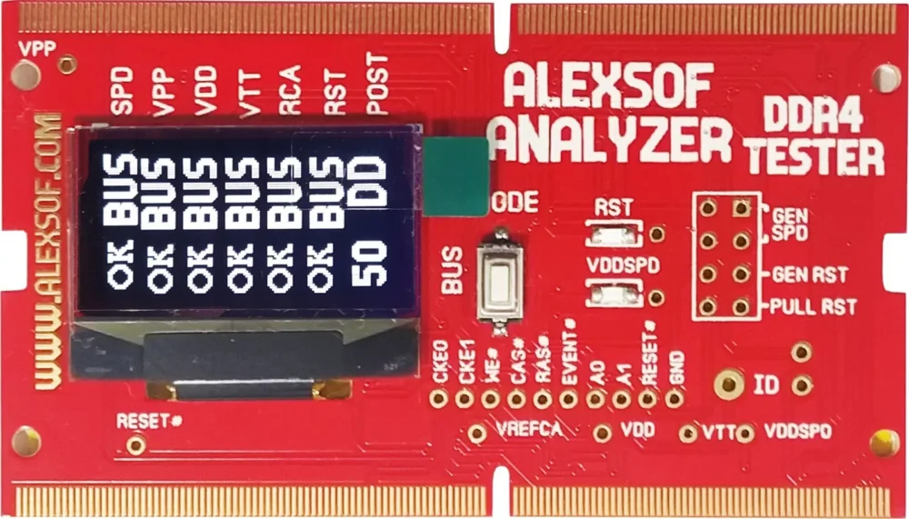 DDR4 LAPTOP RAM VOLTAGE TESTER measuring voltages,POST codes activities - Image 3