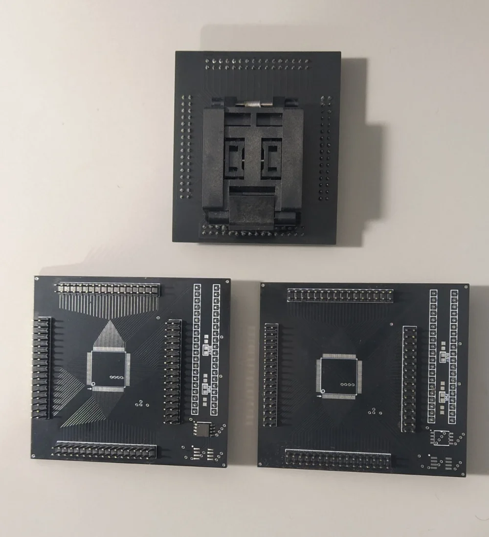 ZIF Socket Debug IO Ite Ene Nuvoton TQFP-128p QFP 128 Svod4 Svod3 - Image 2