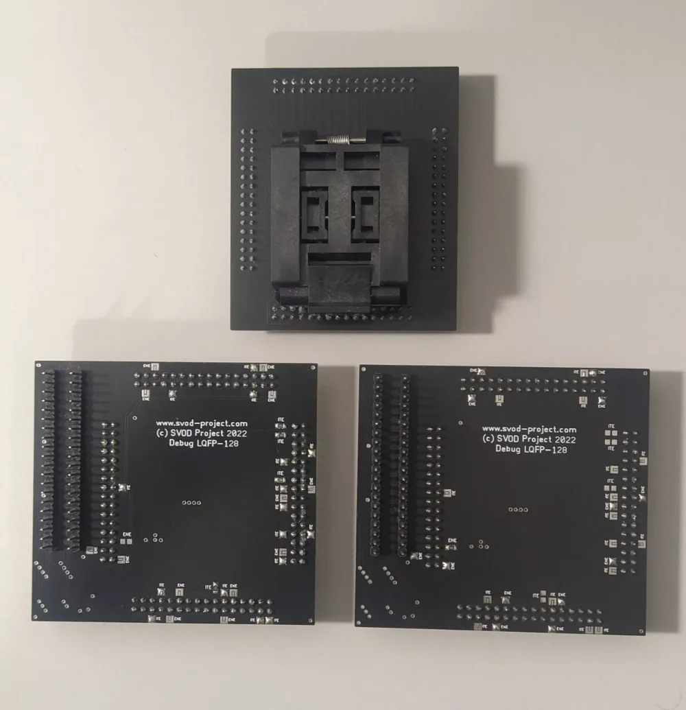 ZIF Socket Debug IO Ite Ene Nuvoton TQFP-128p QFP 128 Svod4 Svod3 - Image 3