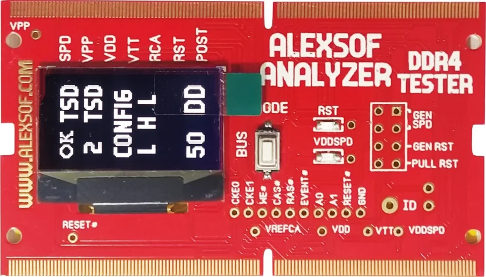 DDR4 LAPTOP RAM VOLTAGE TESTER measuring voltages,POST codes activities - Image 4
