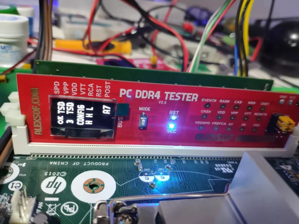 DDR4 DESKTOP RAM VOLTAGE TESTER measuring voltages,POST codes activities,analyz - Image 3