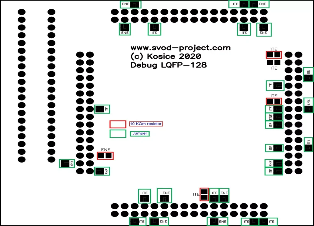 Original External Debug IO ITE / ENE / NUVOTON 128 pins SVOD 4 - Image 3
