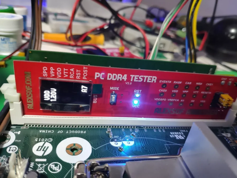 DDR4 DESKTOP RAM VOLTAGE TESTER measuring voltages,POST codes activities,analyz - Image 4