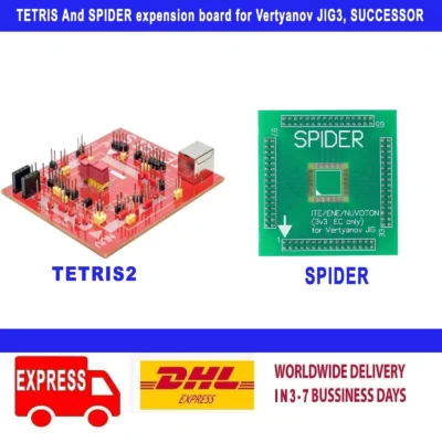 TETRIS2 And SPIDER expansion board for Vertyanov JIG3, SUCCESSOR