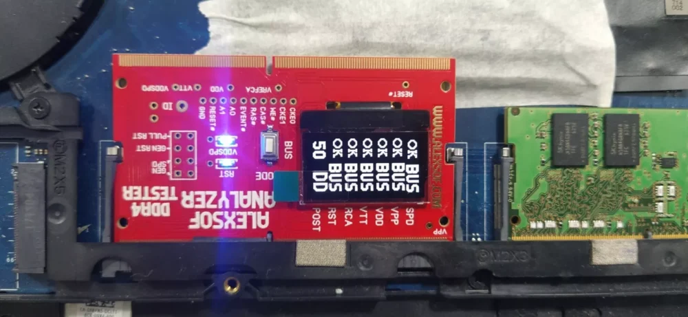 DDR4 LAPTOP RAM VOLTAGE TESTER measuring voltages,POST codes activities - Image 6