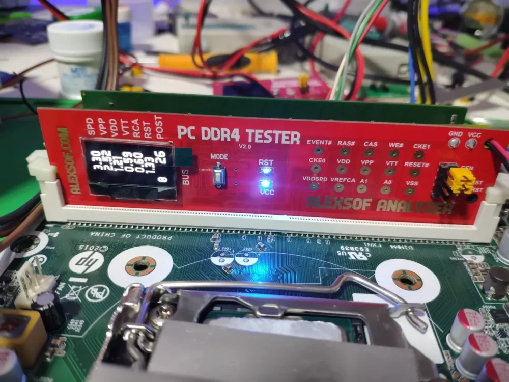 DDR4 DESKTOP RAM VOLTAGE TESTER measuring voltages,POST codes activities,analyz - Image 5