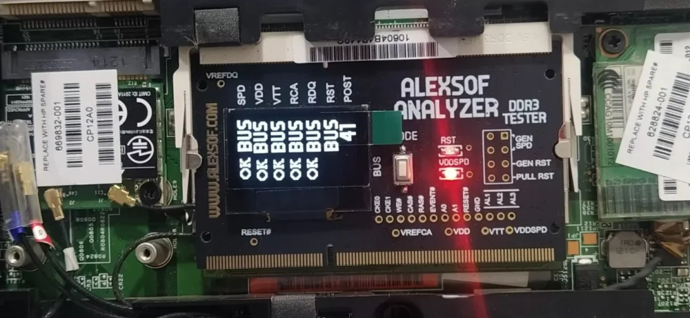 DDR 3 LAPTOP RAM VOLTAGE TESTER measuring voltages,POST codes activities - Image 5