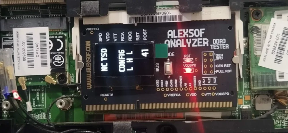 DDR 3 LAPTOP RAM VOLTAGE TESTER measuring voltages,POST codes activities - Image 6