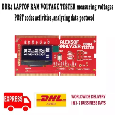 DDR4 LAPTOP RAM VOLTAGE TESTER measuring voltages,POST codes activities